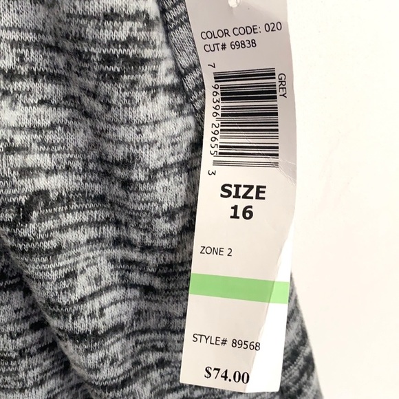 NWT Tiana B. Black 3/4 Sleeve Shift Dress, Sz 16 - Picture 4 of 11